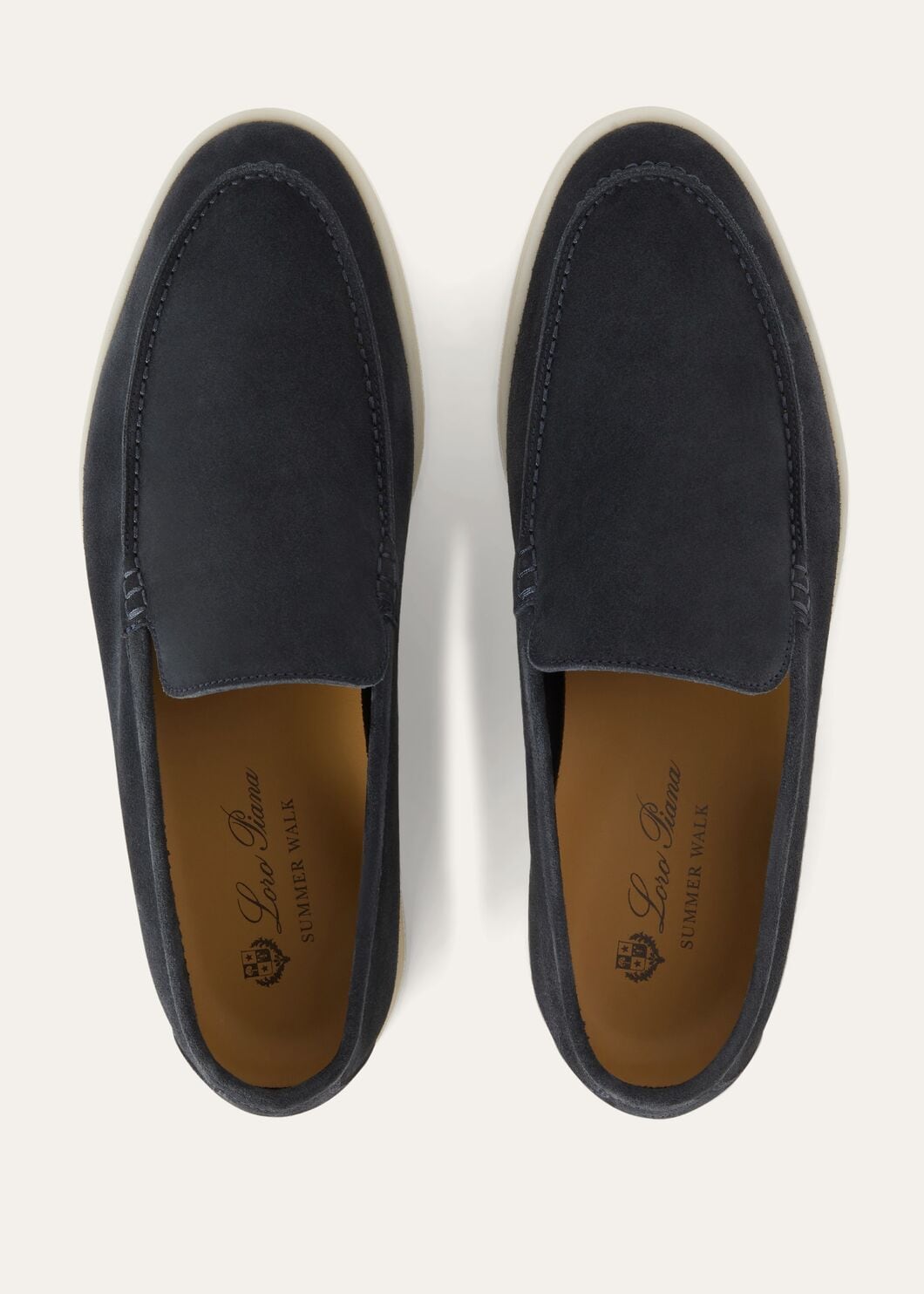 Mokassins Summer Walk aus blauem Wildleder Herren