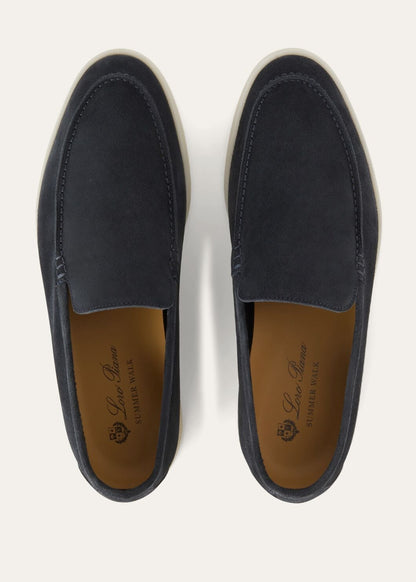 Mokassins Summer Walk aus blauem Wildleder Herren