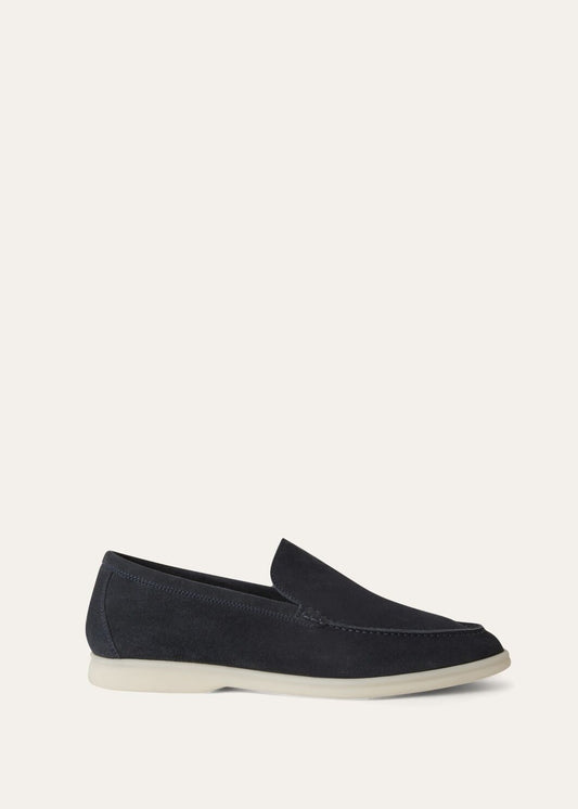 Summer Walk moccasins in blue suede for men