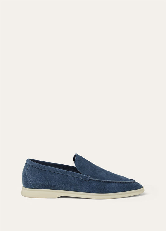 Summer Walk moccasins in black fig suede for men