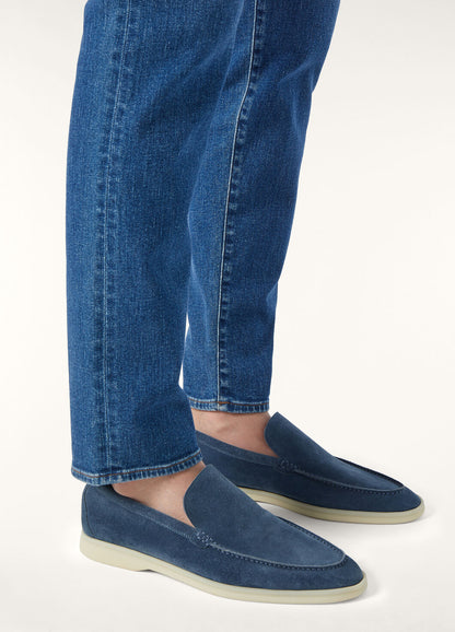 Summer Walk moccasins in black fig suede for men