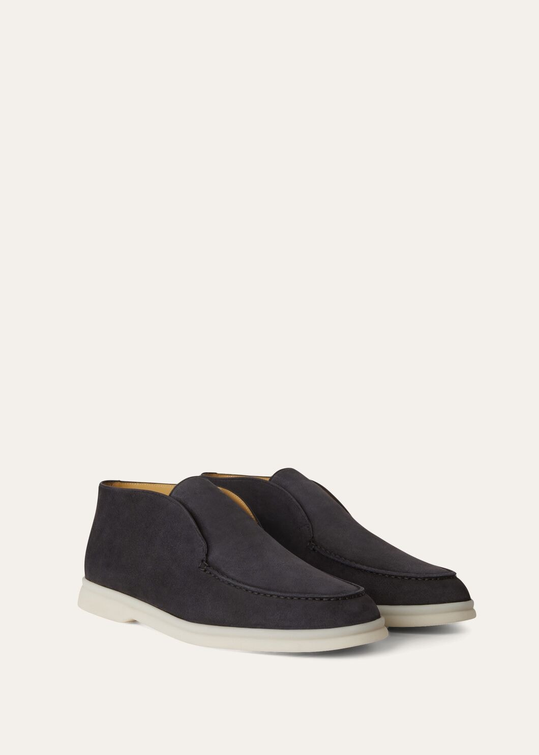 Open Walk ankle boots in suède caviar