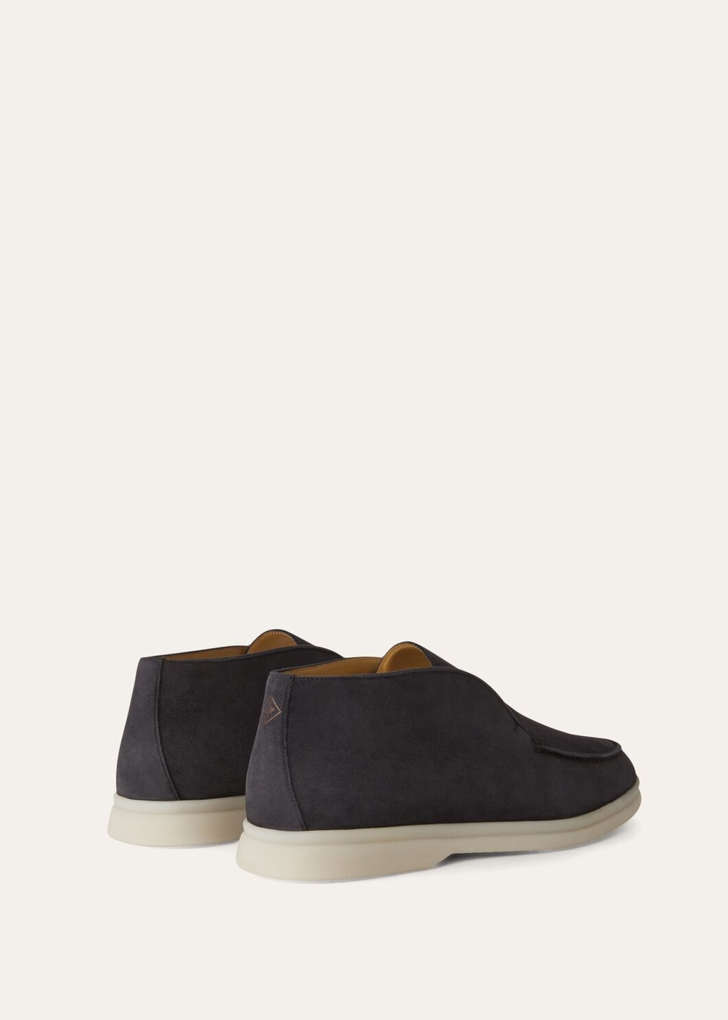 Open Walk ankle boots in suède caviar