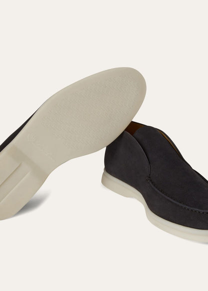 Open Walk ankle boots in suède caviar
