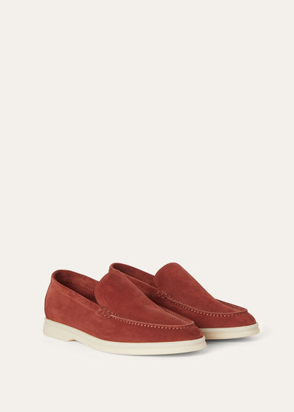 Summer Walk moccasins in cinnamon suede