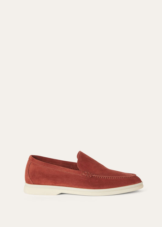 Summer Walk moccasins in cinnamon suede