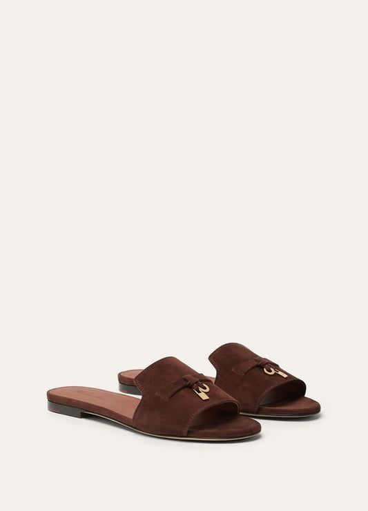 Summer Charms Sandal Suede Brown