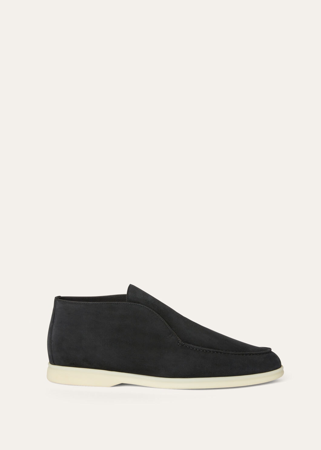 Open Walk ankle boots in matt black suede