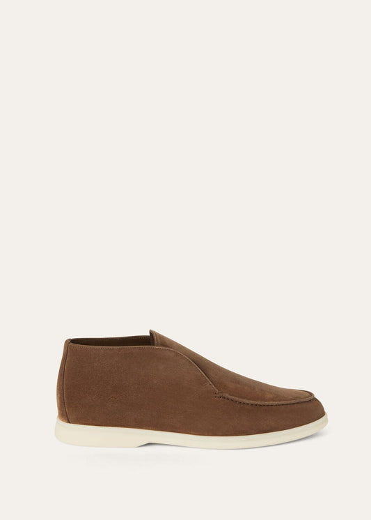 Open Walk ankle boots in suede pine cones