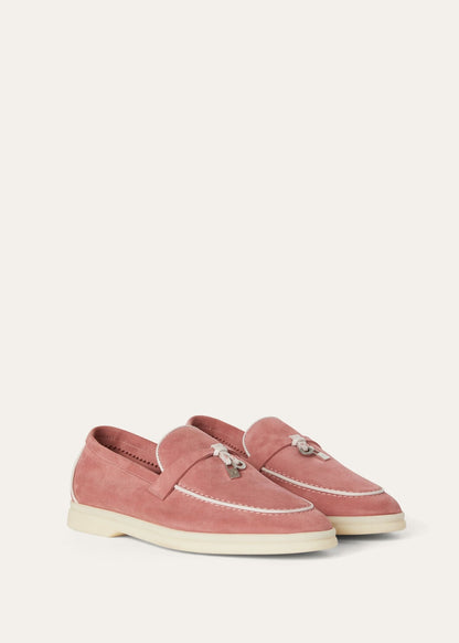 Summer Charms Walk moccasins in red suede