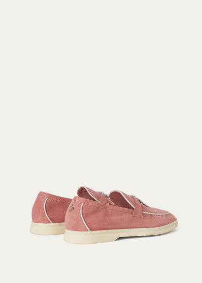 Summer Charms Walk moccasins in red suede