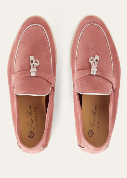 Summer Charms Walk moccasins in red suede
