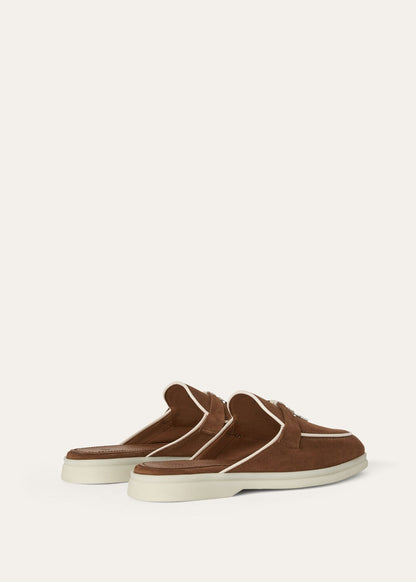 Babouche Charms Walk in brown suede
