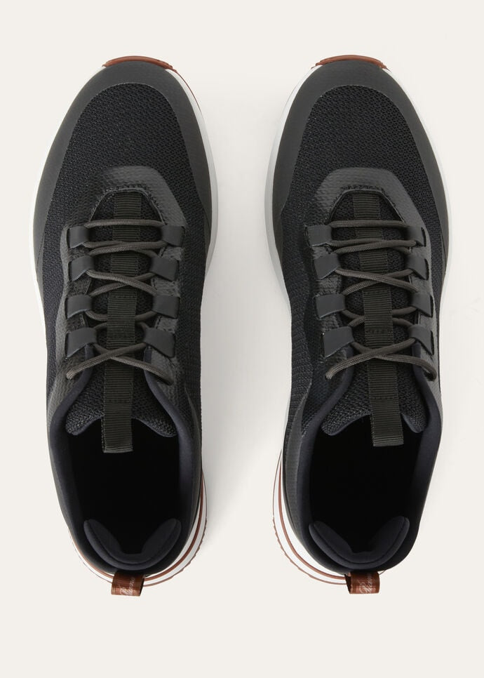 Week End Walk Sneaker Microfiber Black