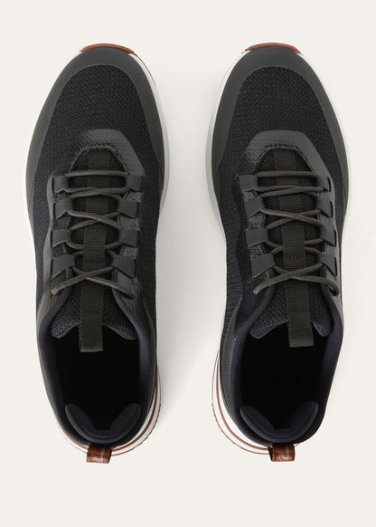 Week End Walk Sneaker Microfiber Black
