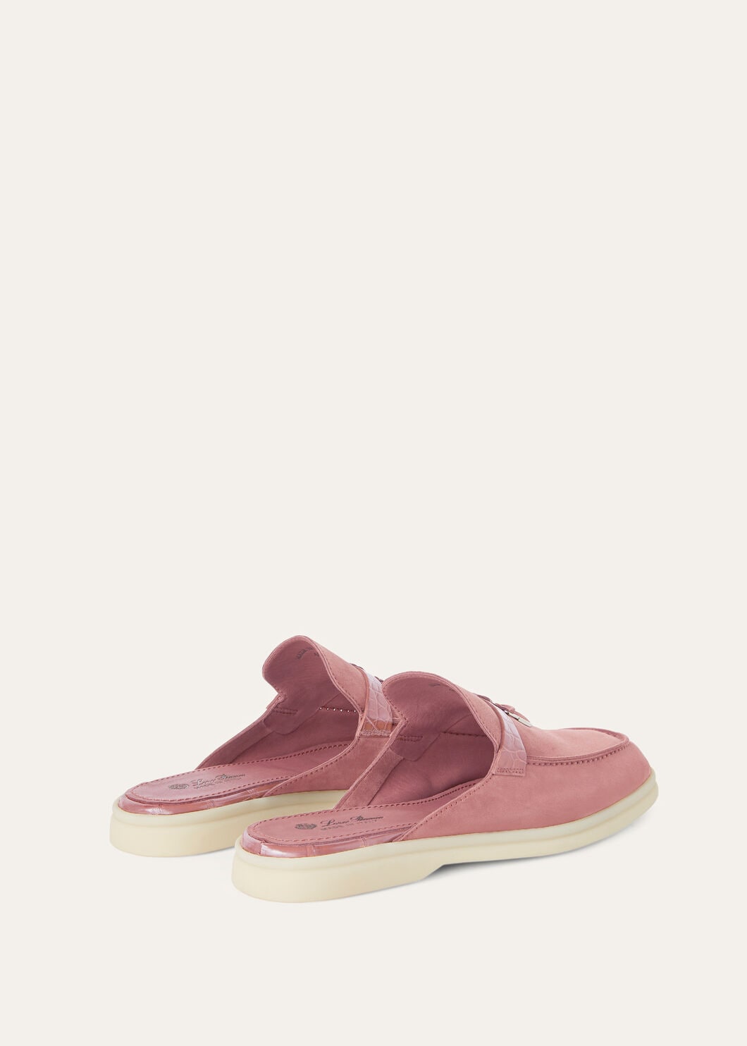 Pink Suede Babouche Charms Walk