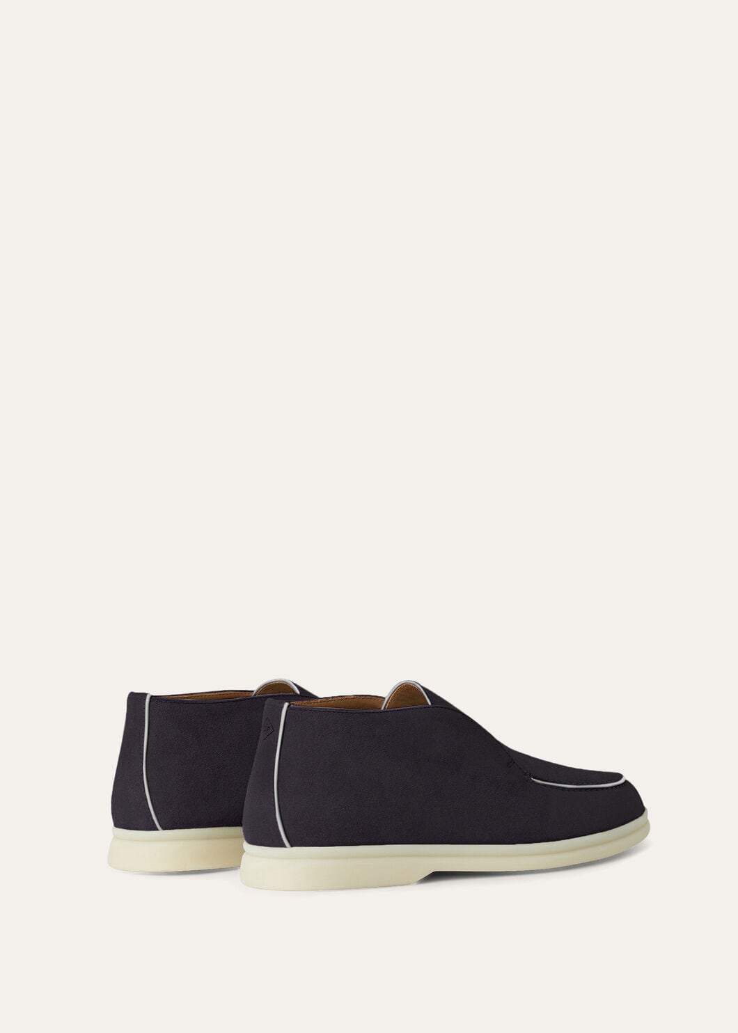Open Walk ankle boots in suède navy blue