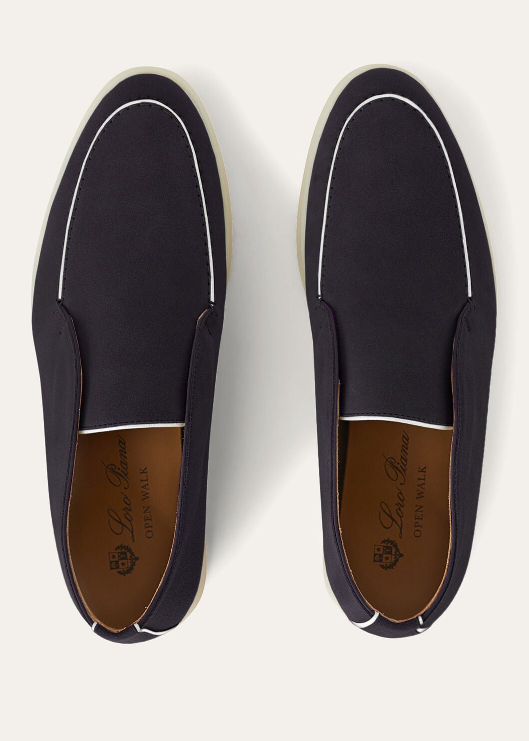 Open Walk ankle boots in suède navy blue