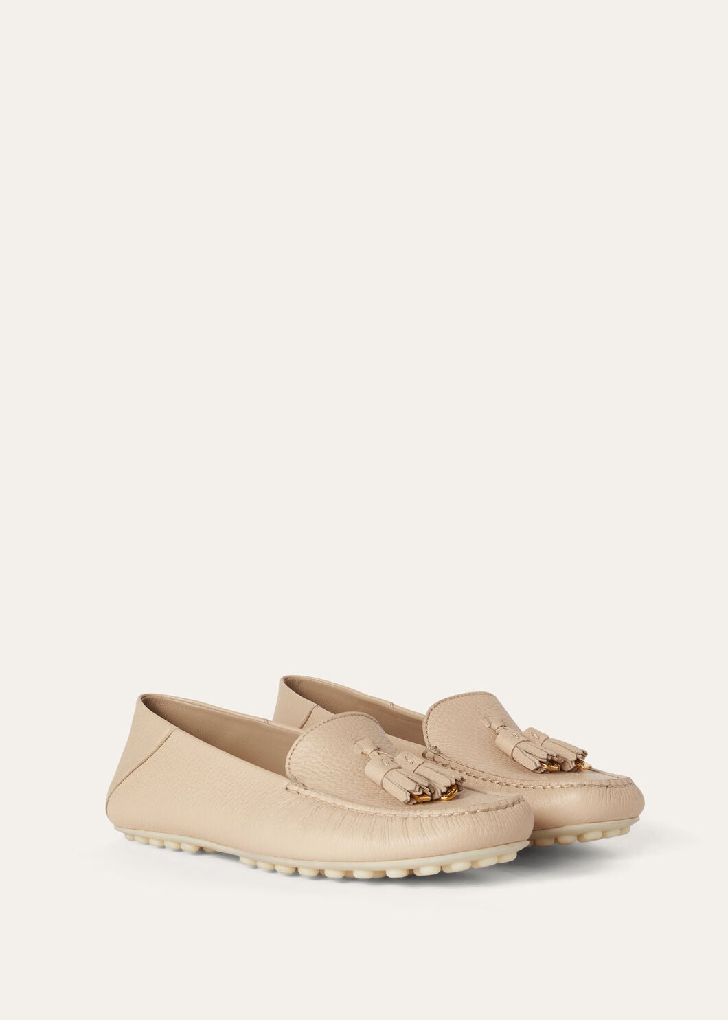 Mokassins Dot Sole Walk aus zimtfarbenem Wildleder Damen