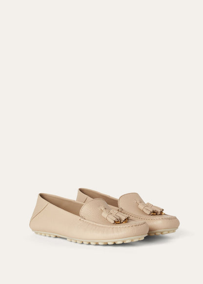 Mokassins Dot Sole Walk aus zimtfarbenem Wildleder Damen