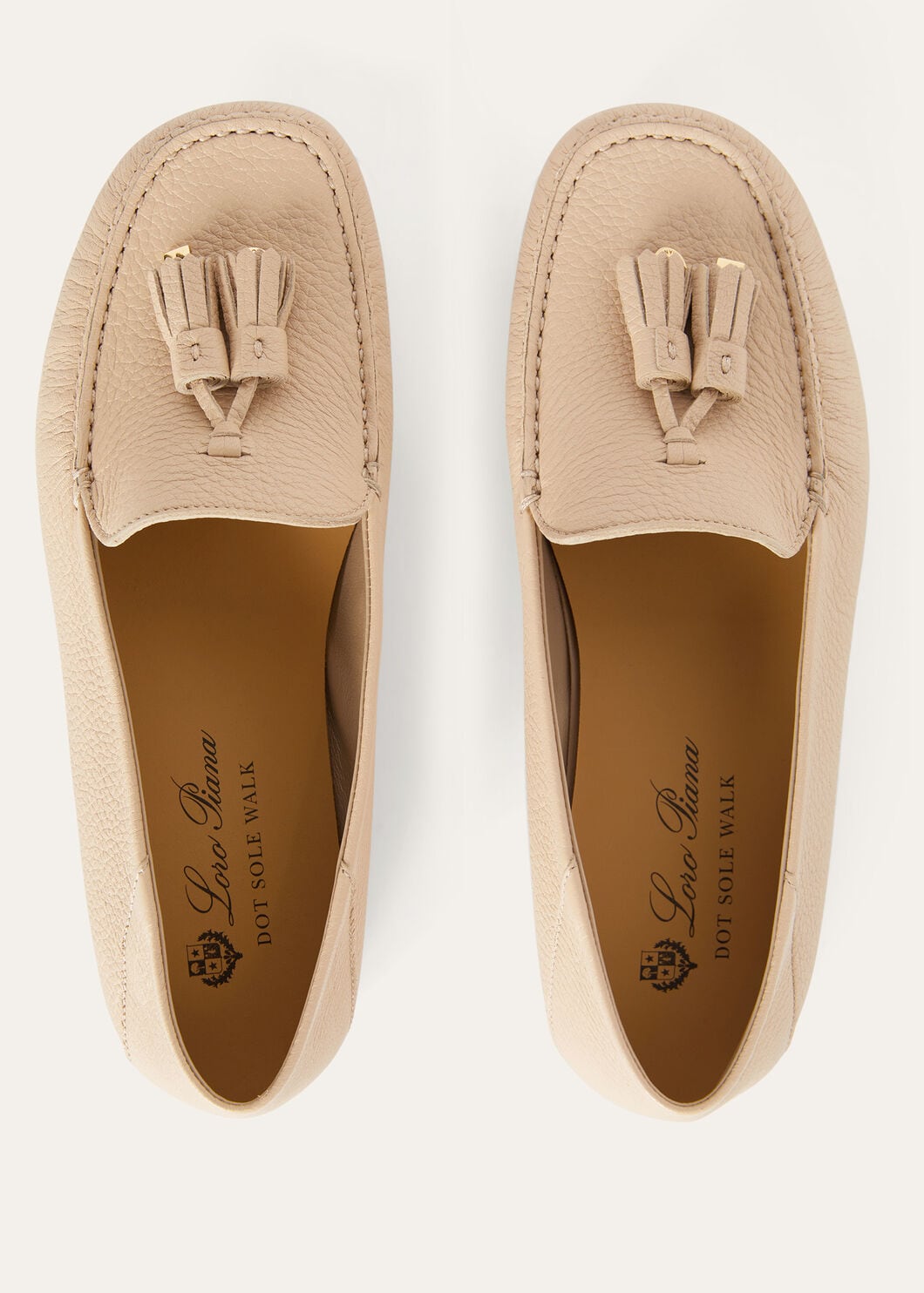 Mokassins Dot Sole Walk aus zimtfarbenem Wildleder Damen