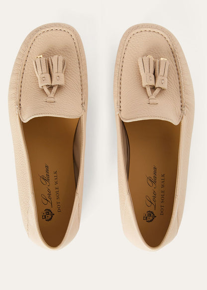 Mokassins Dot Sole Walk aus zimtfarbenem Wildleder Damen