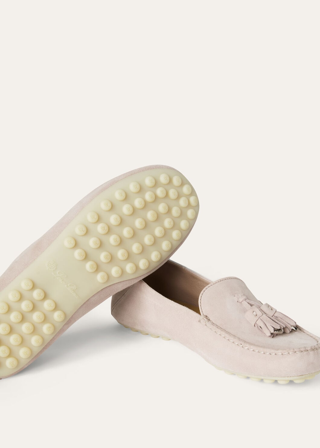 Mocassini Dot Sole Walk in camoscio rosa donna