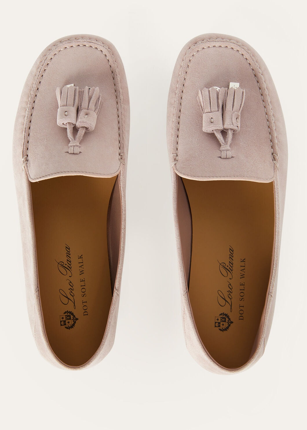 Mocassini Dot Sole Walk in camoscio rosa donna