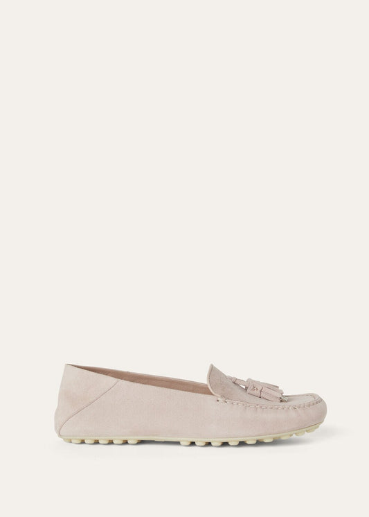 Moccasins Dot Sole Walk in pink suede women