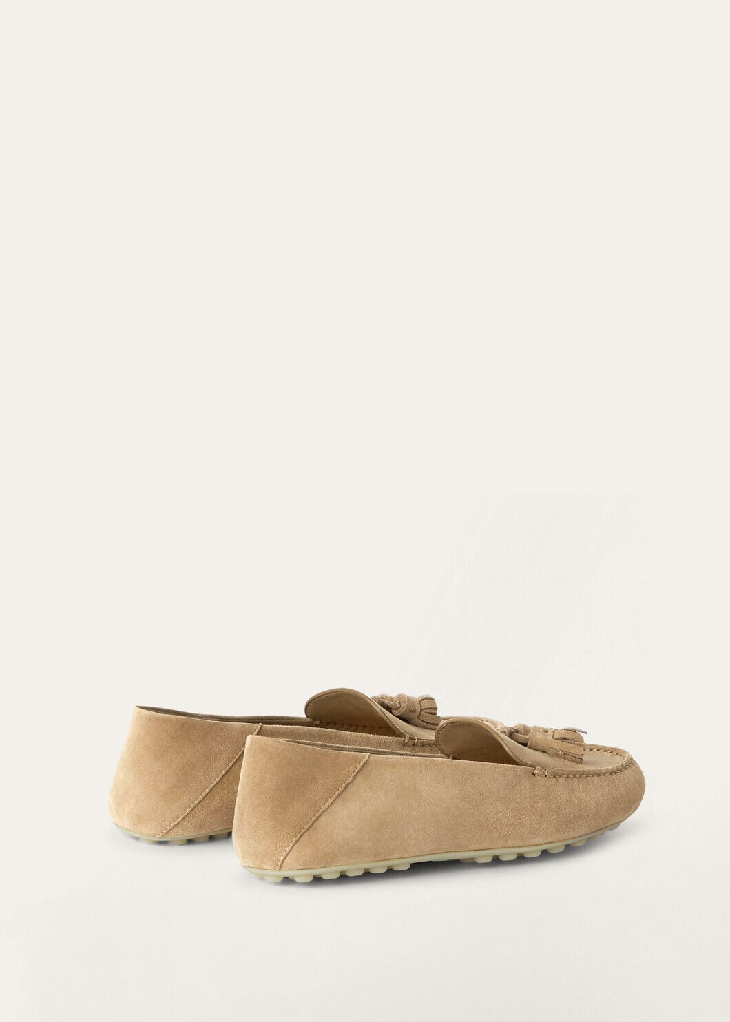 Moccasins Dot Sole Walk in beige suede women