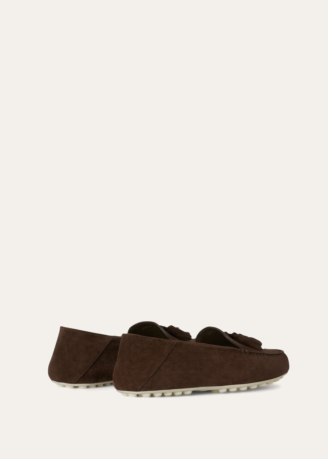 Mocassini Dot Sole Walk in camoscio marrone cioccolato donna