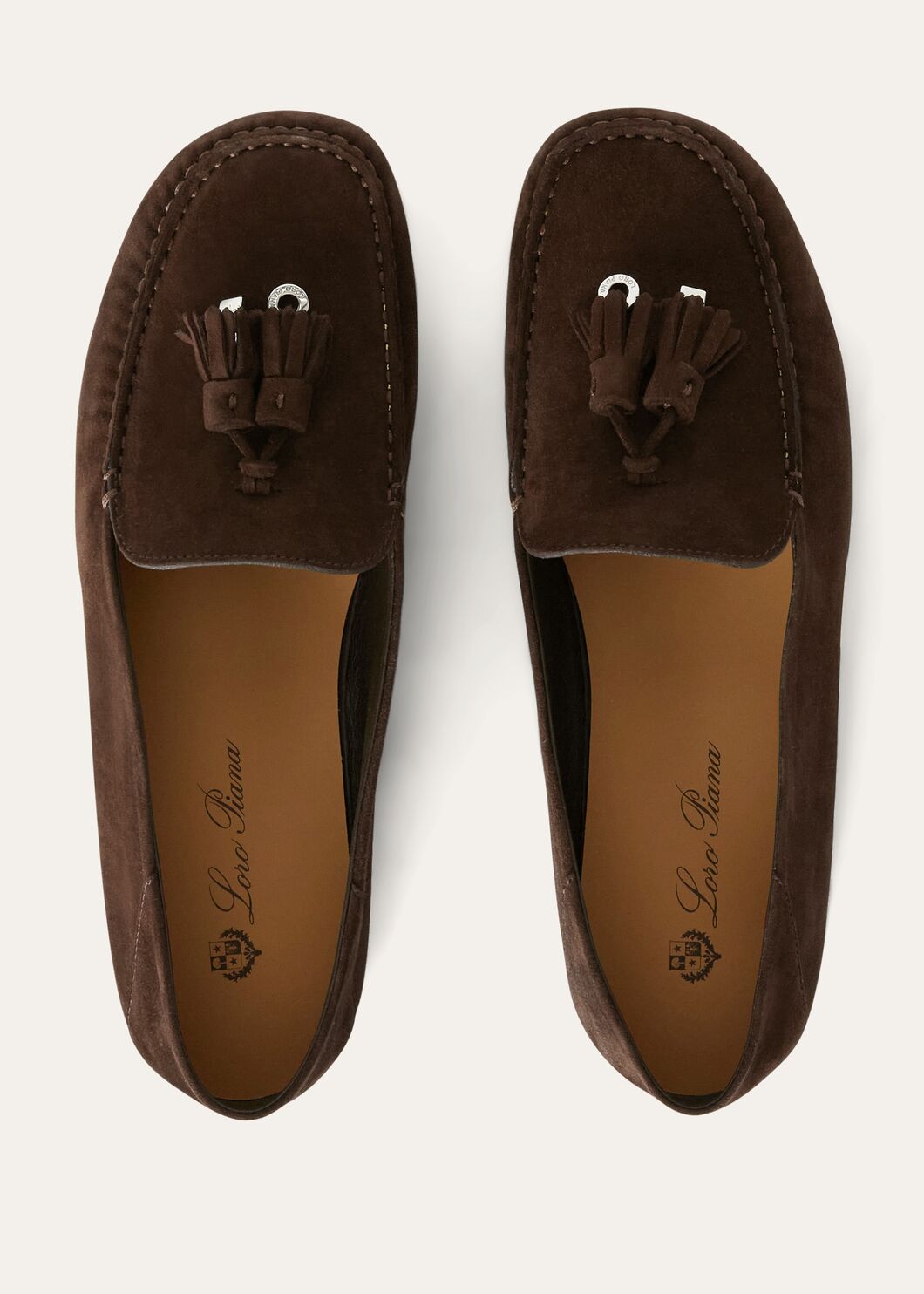 Mocassini Dot Sole Walk in camoscio marrone cioccolato donna
