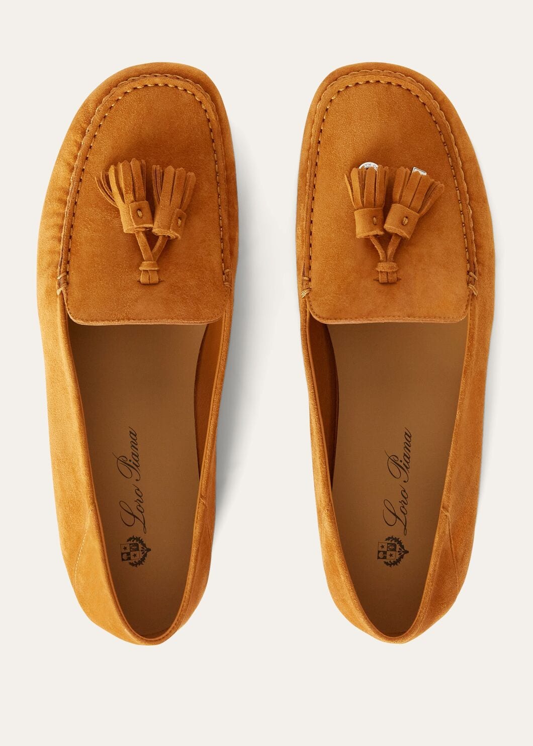 Mocassini Dot Sole Walk in camoscio arancione donna