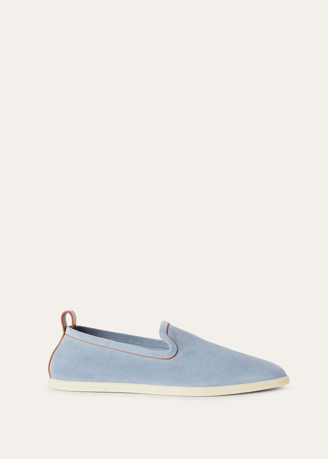 Venice Walk moccasins in dusty grey suede for men