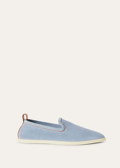 Venice Walk moccasins in dusty grey suede for men