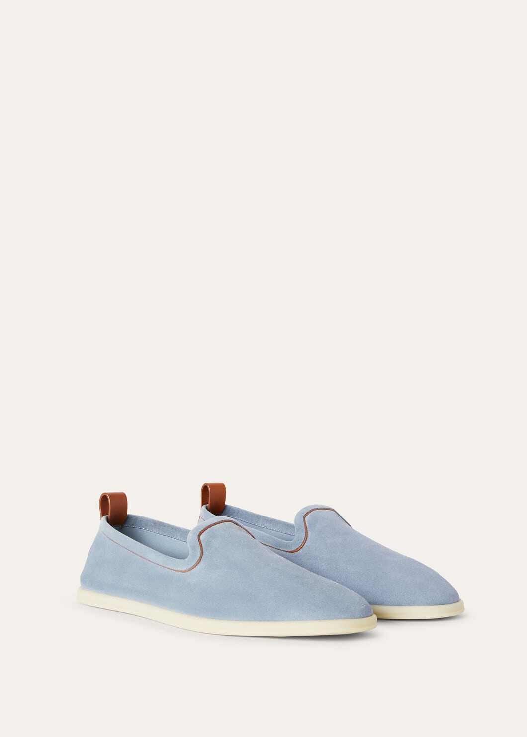 Venice Walk moccasins in dusty grey suede for men