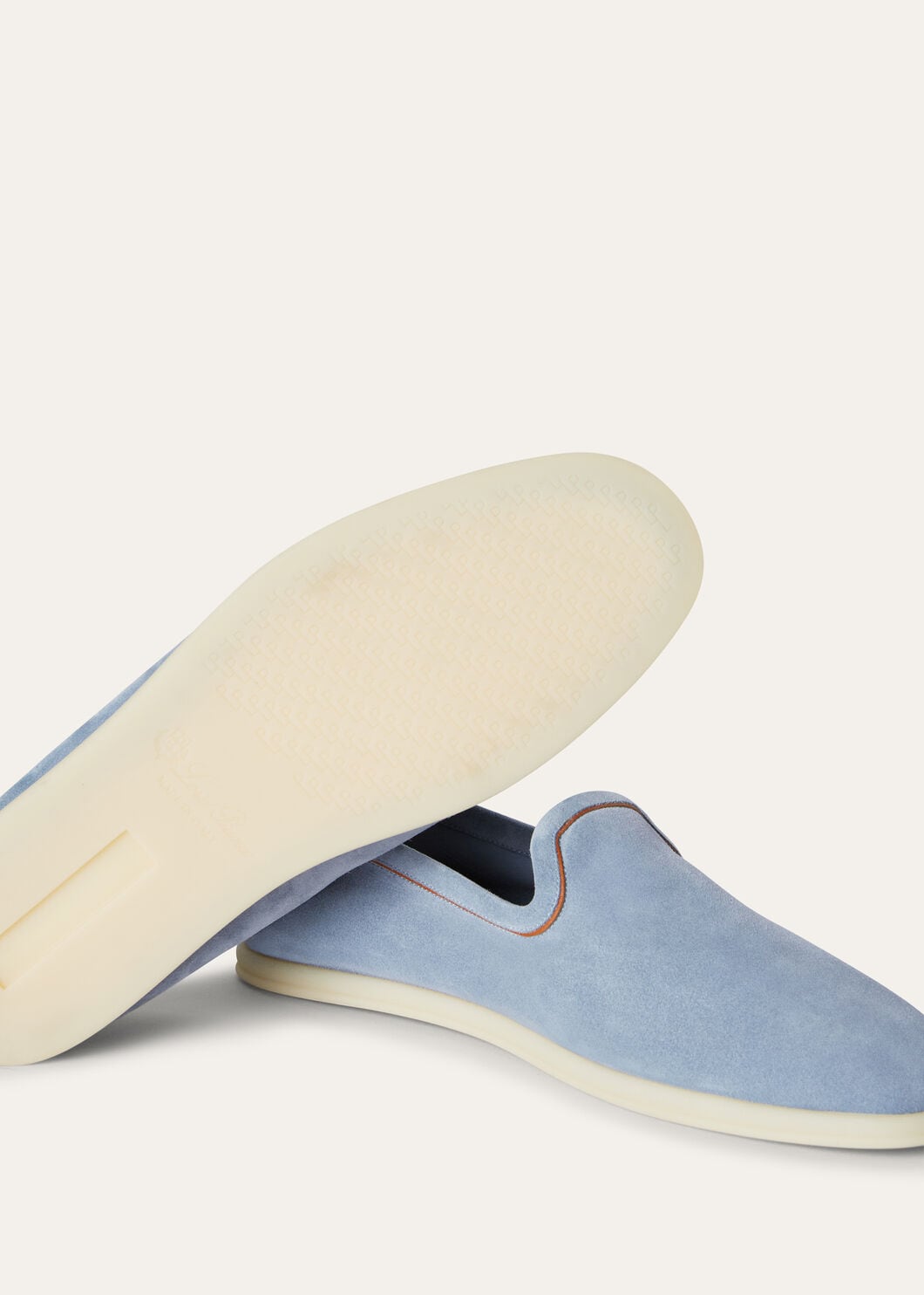 Venice Walk moccasins in dusty grey suede for men