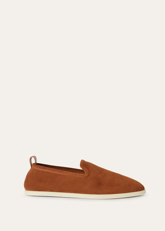 Men's Venice Walk moccasins in brown calf suede