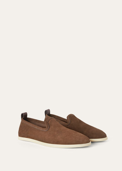 Venice Walk moccasins in brown suede for men