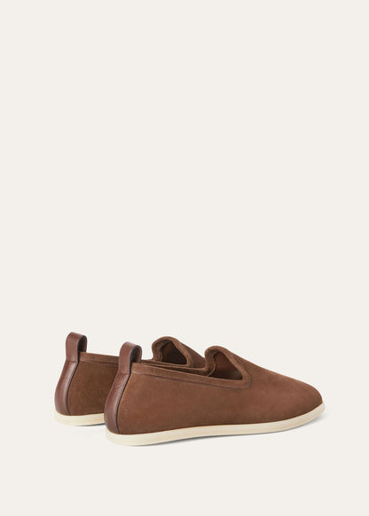 Venice Walk moccasins in brown suede for men