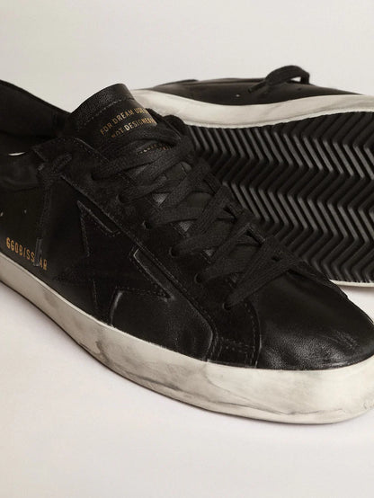 Super-Star in nappa with star and suede heel