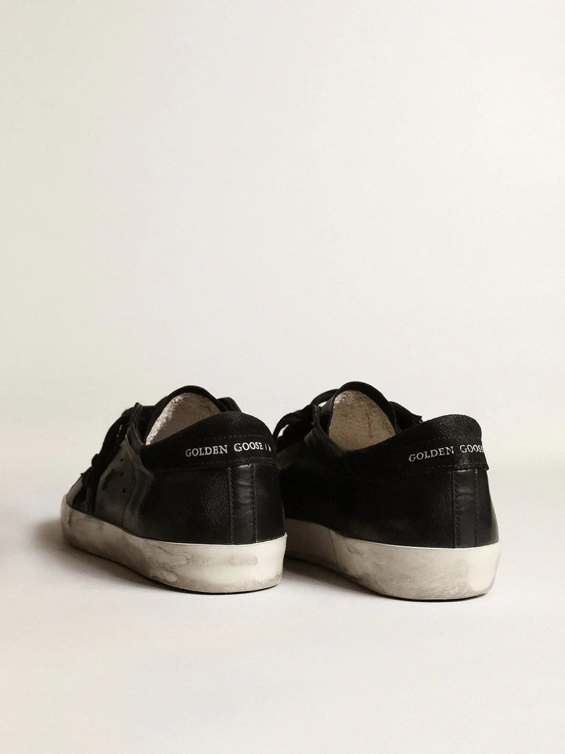 Super-Star in nappa with star and suede heel