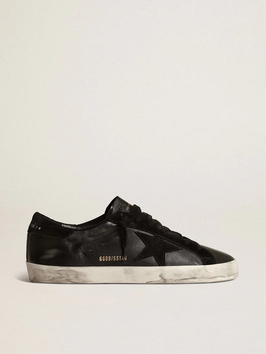 Super-Star in nappa with star and suede heel