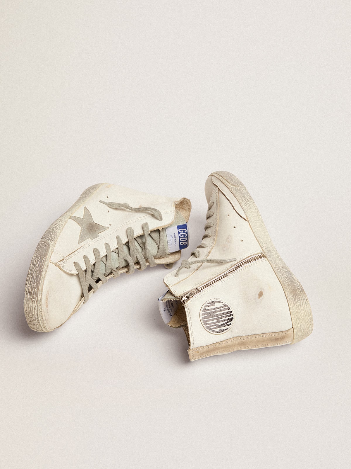 Francy made of leather with silver suede star