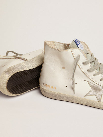 Francy made of leather with silver suede star