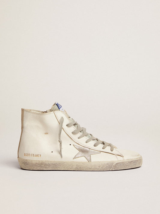Francy made of leather with silver suede star