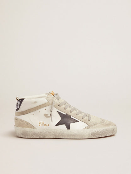 Mid Star white with black star