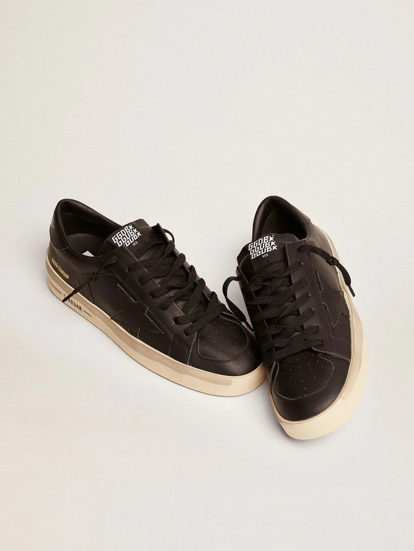 Stardan made of black leather