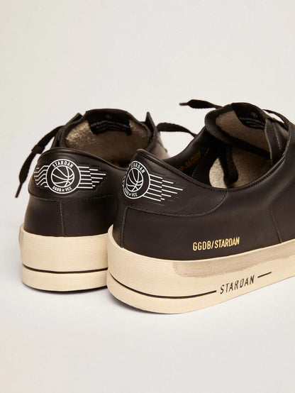 Stardan made of black leather