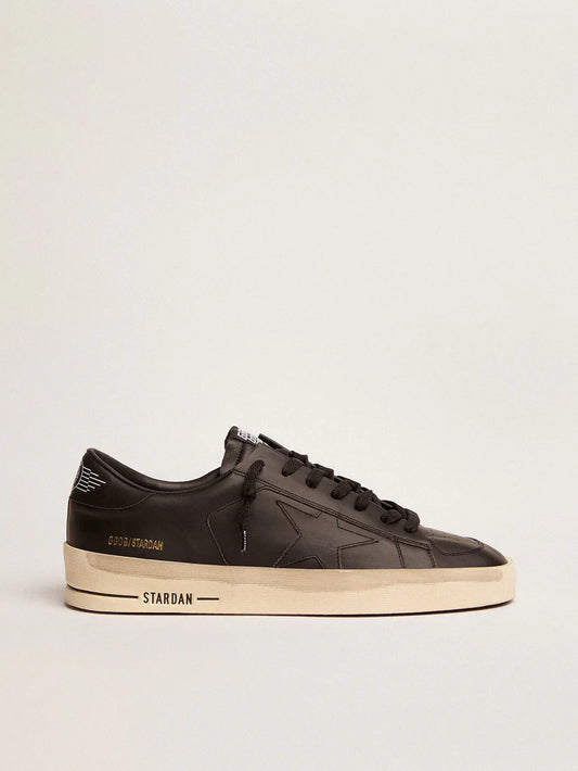 Stardan made of black leather